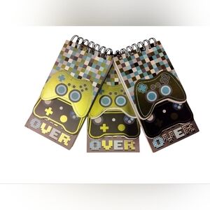 3X Amscan Game Controller Notebooks